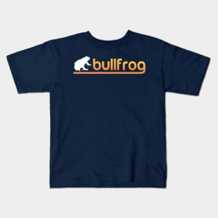 Bullfrog Silhouette Frogs Snakes Amphibians Animals Nature Lovers Kids T-Shirt